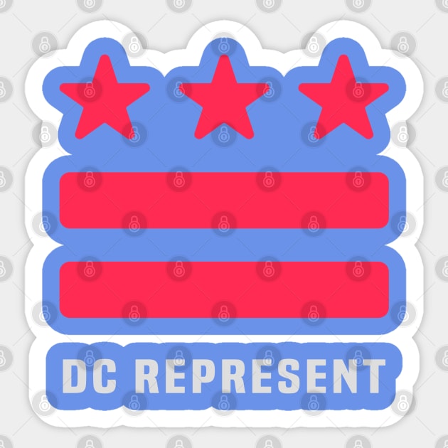 DC REPRESENT (Red) Sticker by OF THIS CITY